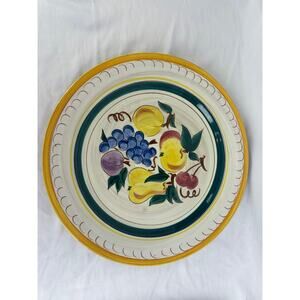 Stangl Pottery Fruit Platter Charger 14 Inch Hand Painted Trenton NJ